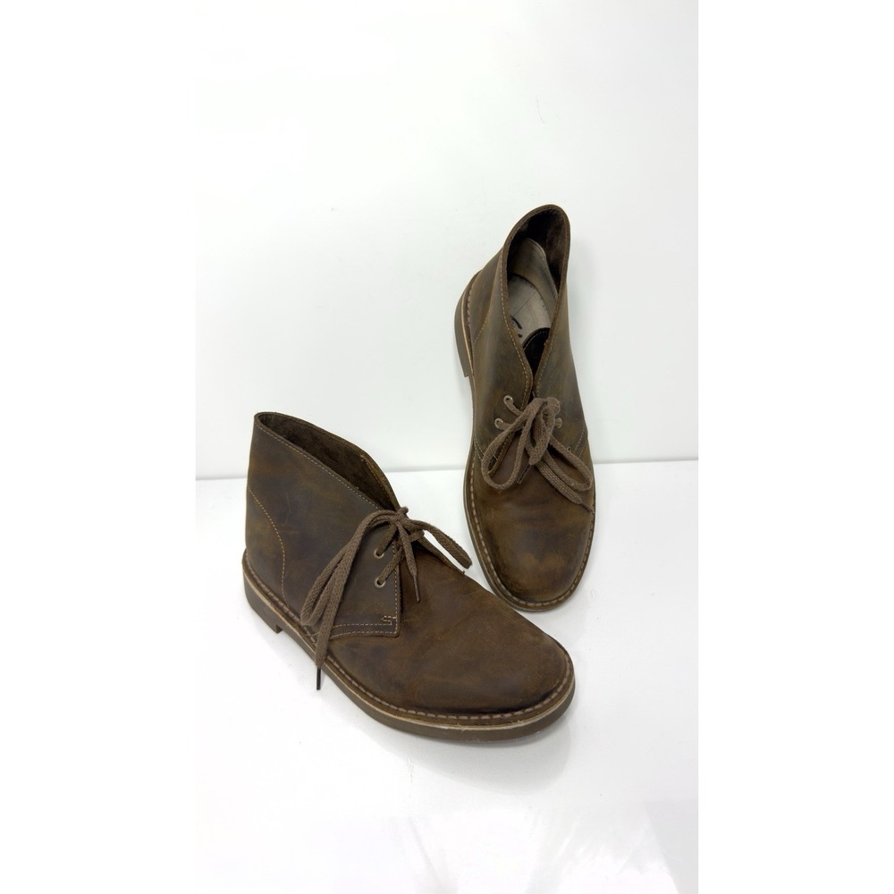 Clarks Bushacre 2 Men's Size 7.5 M Beeswax Brown Leather Chukka Desert Boots